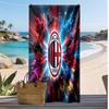 Пляжное полотенце с принтом AC Milan, быстросохнущее, мягкое, портативное, большое, прямоугольное, пляжное покрывало для путешествий, бассейна