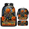 Pixel Halloween Student School Bag Cartoon School Bag Children's Backpack Anime Backpack Satchel