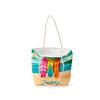 Sac de plage - Surf beach life - 55 x 41 cm - Coton - Fermeture zip - Mixte