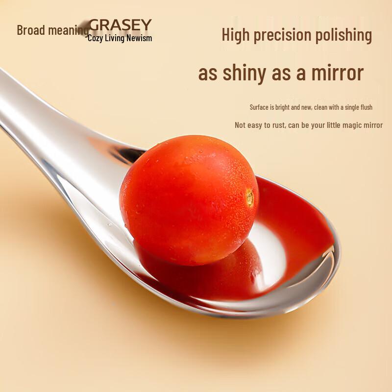 HDST316L Stainless Steel Large Flat Bottom Spoon Set