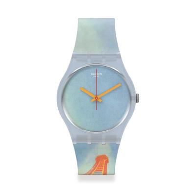 Часы Swatch EIFFEL BY ROBERT DELAUNAY Gent GZ357 Blue [Swatch] TOWER,