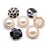 High-End Pearl Plastic Buttons, Women'S Clothes Coat Coat Buttons, Versatile Oil Round Decorative Buttons