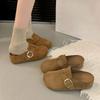 Ретро стиль ленивые женские сумка-голова тапочки сезонная модная сумка-голова Birkenstocks тапочки женские
