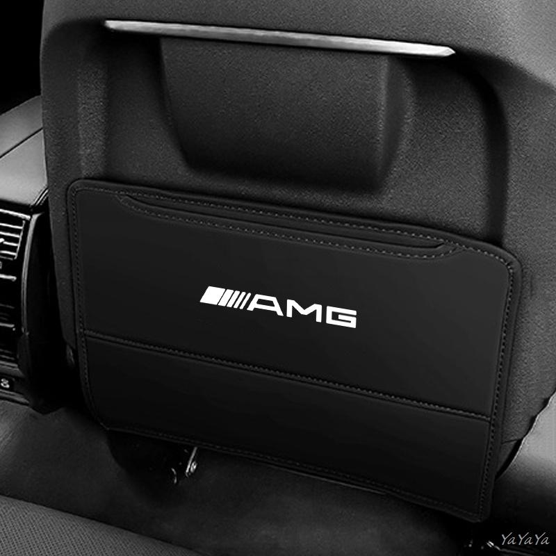 Car Seat Anti-Kick Pad Back Anti-Dirt Protector Cover Accessories For Benz AMG W204 W205 W203 W211 W212 W213 W201 W210 Stickers NC6