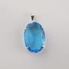 Швейцарский голубой топаз драгоценный камень 925 стерлинговое серебро ручная работа праздничный кулон для женщин, кулон с топазом для матери PP-64-9