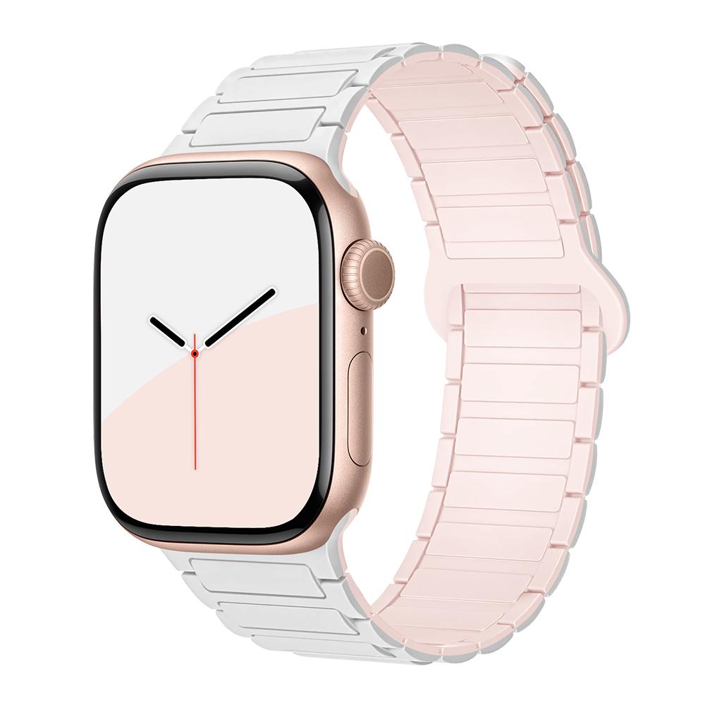 bands for Apple Watch strap 40mm 46mm 45mm 44mm 41mm 49mm Magnetic Silicone correas Bracelet iWatch Series 11 10 9 8 Se ultra2 3