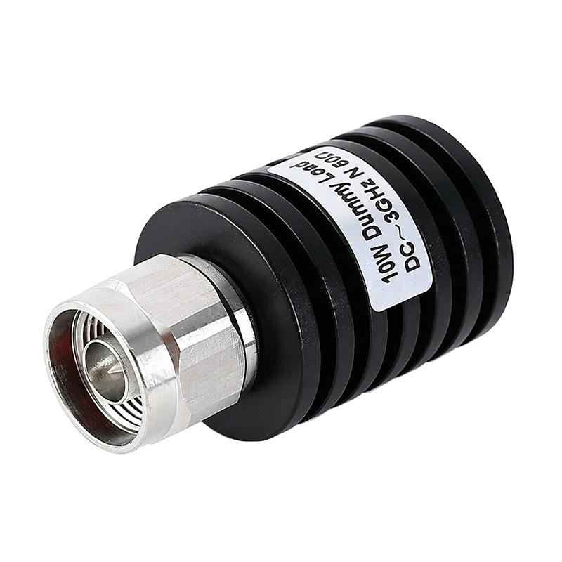 Anti-Oxidation 10W N Male RF Coaxial Dummy Load 50Ohm 3GHz Nickel Plated for Indoor Signal System Debugging
