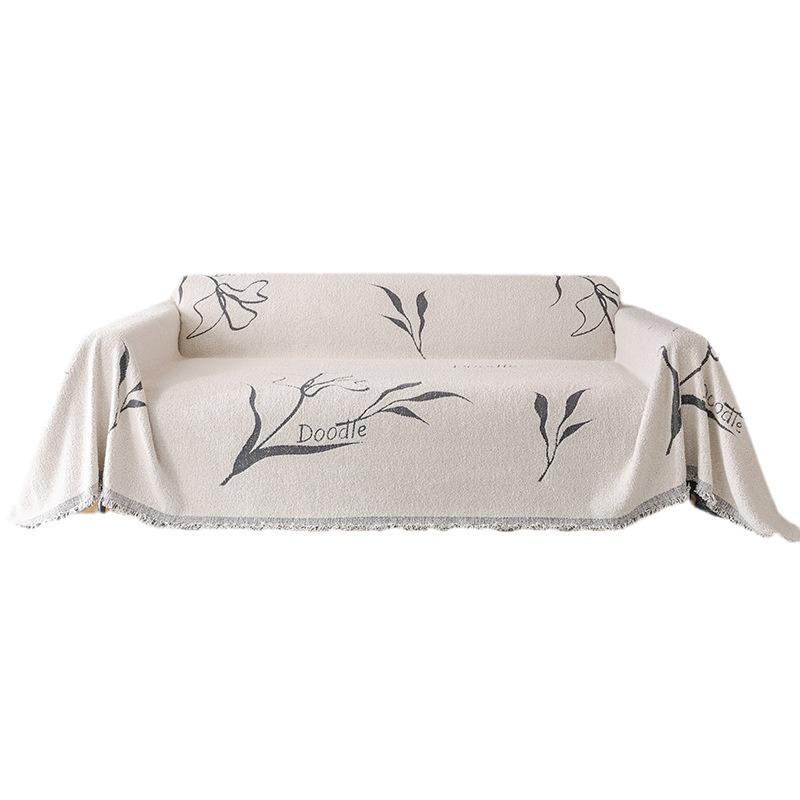 Full Covered Sofa Towel Cover Cloth Four Seasons Universal Dustproof Sofa Cushion One Piece Non-Slip Cushion Sofa Cover