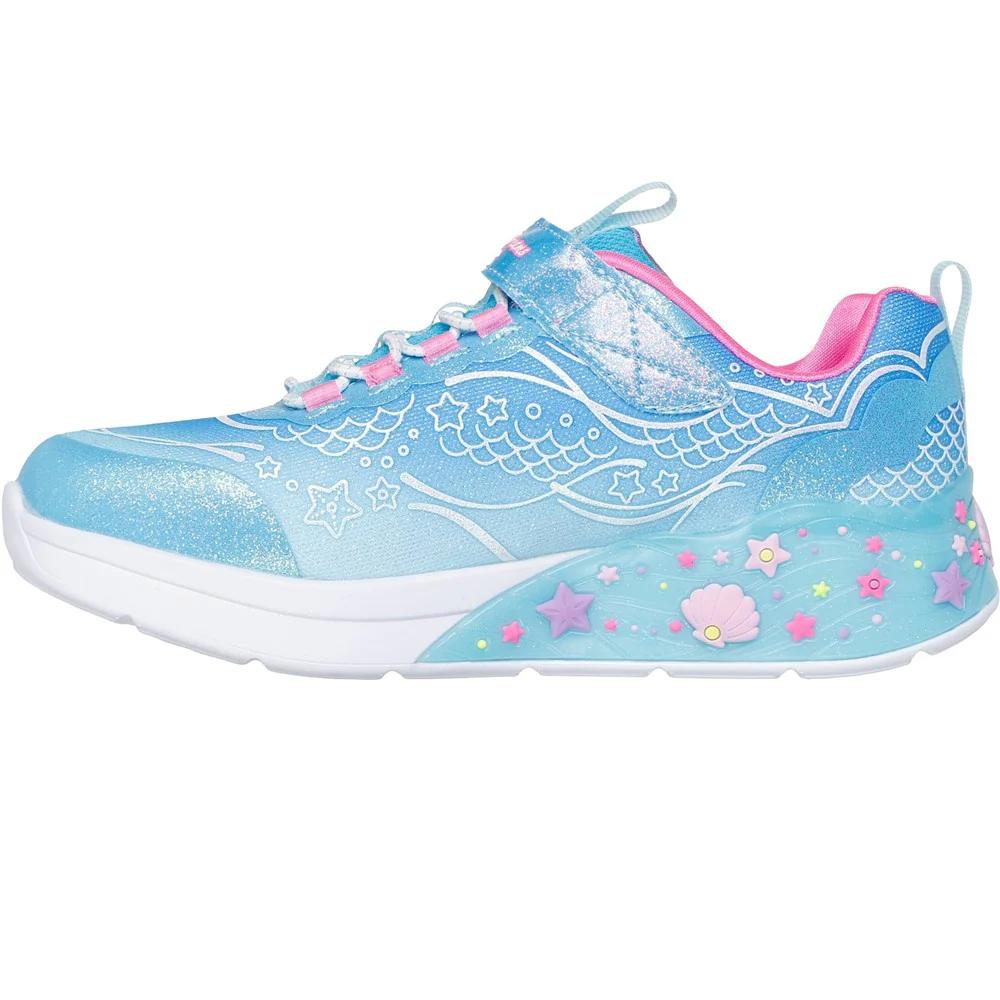 Skechers Girls Mermaid Dreams Light Up Trainers