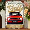 Personalised Vintage Golf GTI MK1 Metal Tin Sign Wall Door Decor Classic Car Accessory Vdub Garage Man Cave Shed Retro Plaque