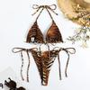 New Sexy Tiger Stripes String Micro Bikini Swimsuit Women Swimwear Female Beach Swim Wear Bathing Suit Bikini Set
