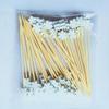 50Pcs Disposable Christmas Bamboo Sticks Creative Santa Claus Xmas Tree Decor Fruit Toothpicks for Cake Dessert Salad Party