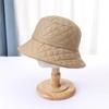 Women's Autumn and Winter Square Warm Fisherman's Hat Solid Color Round Neck Temperament Cap