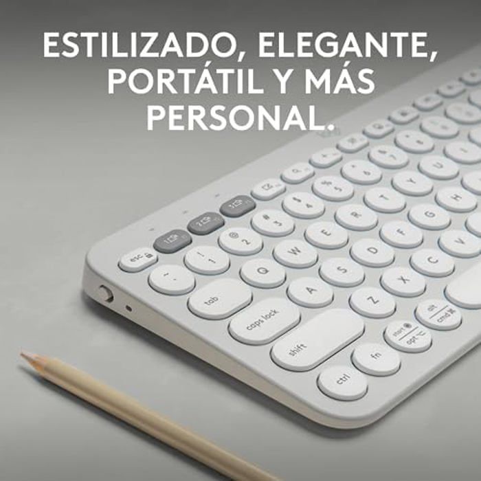 Беспроводная клавиатура - LOGITECH - K380s - QWERTY Испанская - Bluetooth - Белый