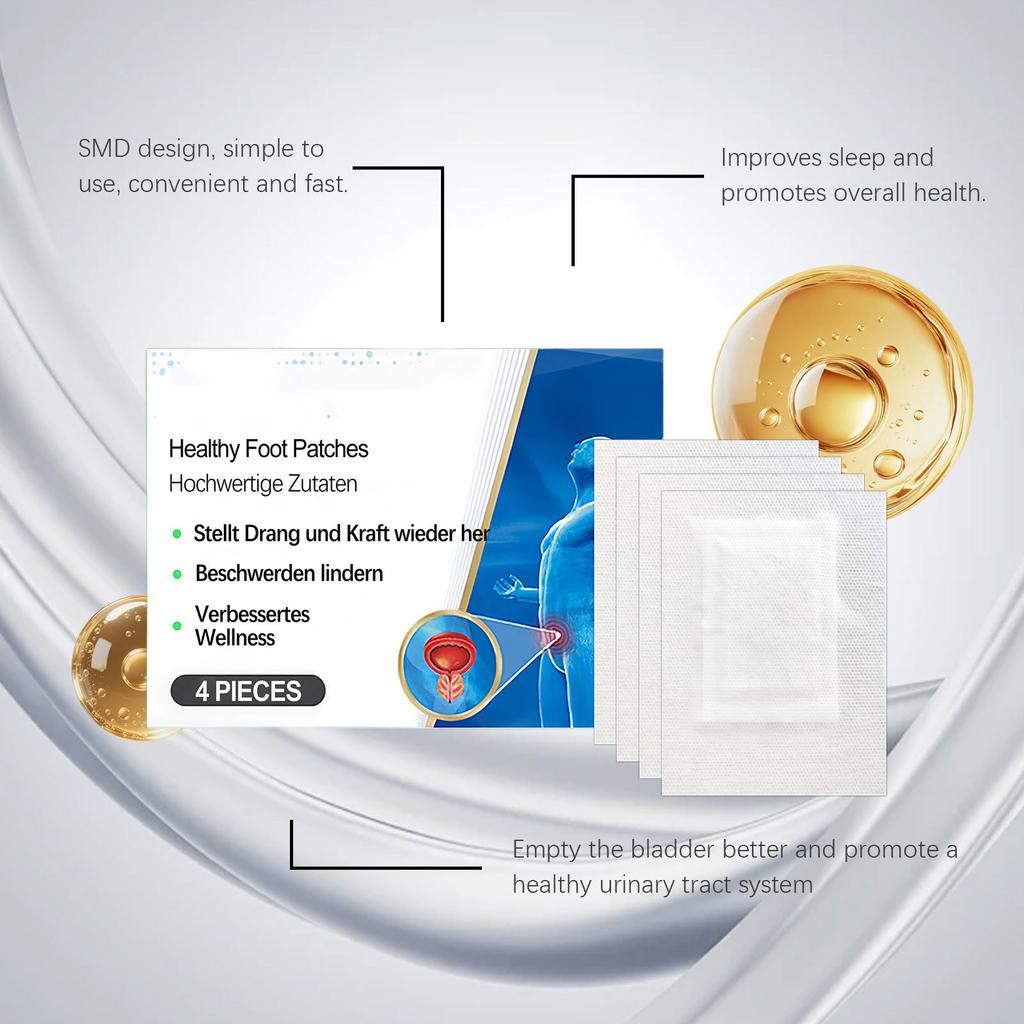 Пластырь для ухода за простатой обеспечивает длительное облегчение, поддерживает общее состояние мужского здоровья, повышает уверенность в себе и жизненную энергию, улучшает качество повседневной жизни. 4 шт.