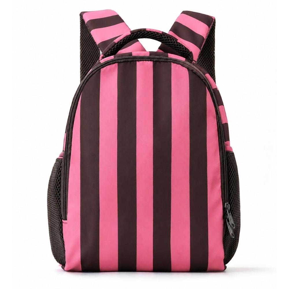 Color-blocked Large Capacity School Bag Fashionable Rainbow Kids Backpack College