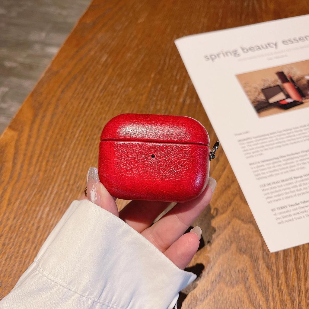 Водонепроницаемый защитный чехол из искусственной кожи для AirPods Pro 2