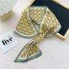 New Style Cross Shaped Small Scarf For Women In Spring Autumn Summer Fashionable Temperament Tied Bag Headband Decorative Scarf