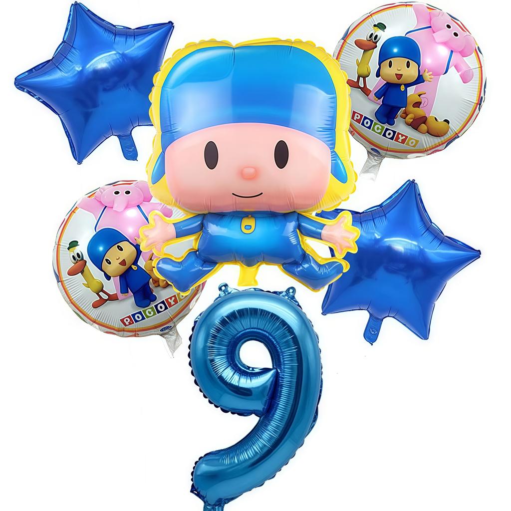 Украшения на День Рождения Pocoyo Одноразовая Посуда Стакан Тарелка Воздушный Шар Баннер Для Детей Подарок Декор для Детского Праздника Товары для Вечеринки Подарок