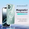 For iPhone 16 Plus Case Compatible with MagSafe Anti Scratch Clear TPU PC Phone Back Cover