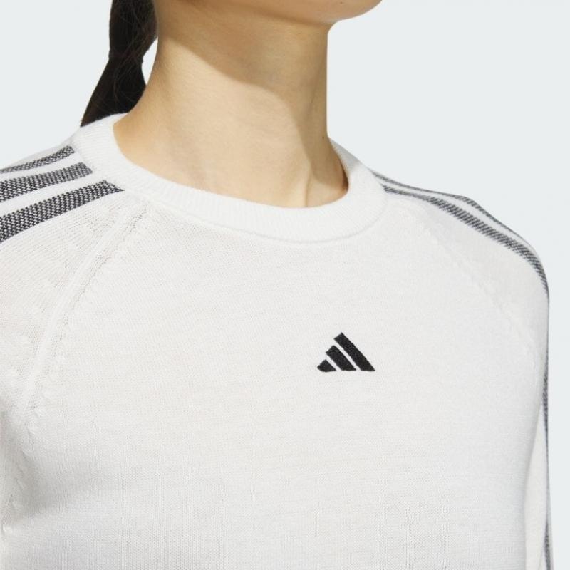Adidas GolF 2023 F W 3S Long Sleeve Pullover Women S SWeater Hy0899