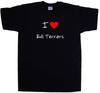I Love Heart Bull Terriers T-Shirt