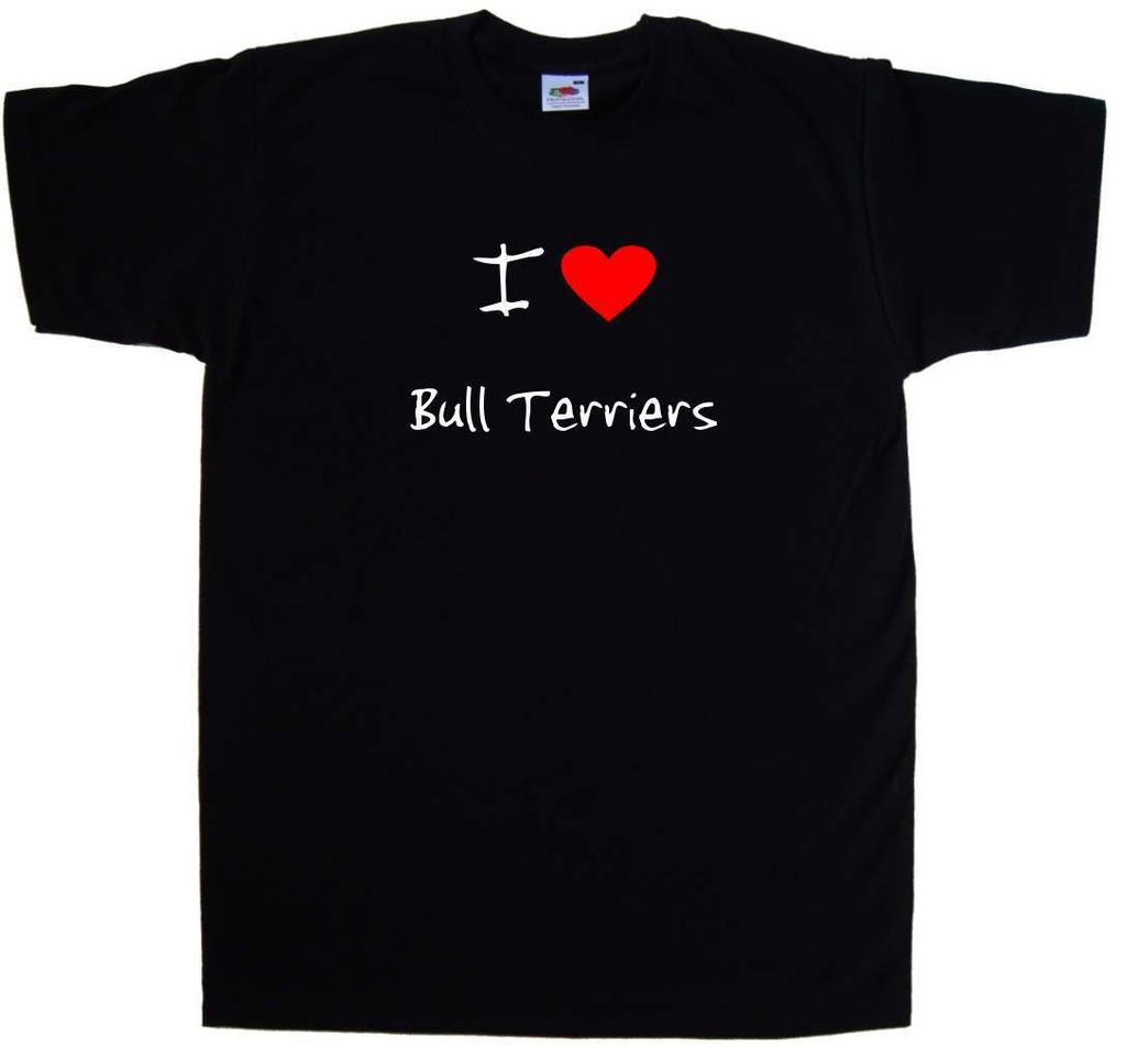 I Love Heart Bull Terriers T-Shirt