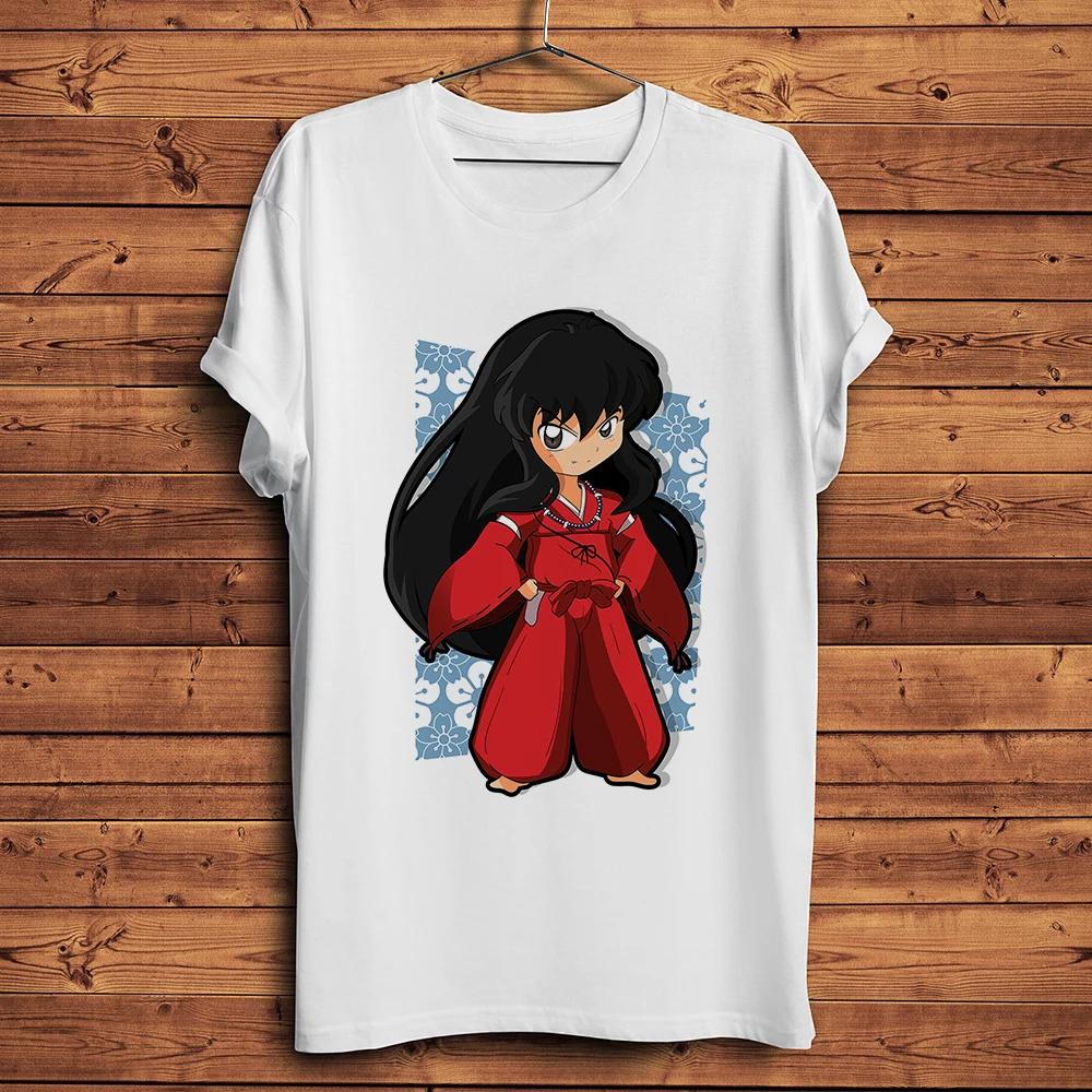 Inuyasha Higurashi Kagome Funny Anime T ShirtShort Sleeve Casual White Tshirt UnisexUnisex Unisexga Streetwear TeeBreathable Print