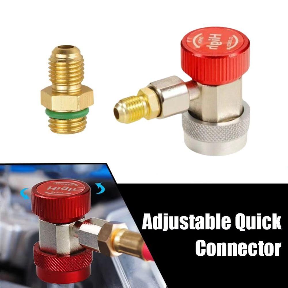 H/L Connector Air Conditioner Coupler Brass Construction Refrigerant Coupler  Coolant System