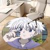 1pc Anime Robot Design Round Carpet  Office Chair Mat, NonSlip Rug for Home Decor, Seasonal Gift, Suitable for Office, Living Room