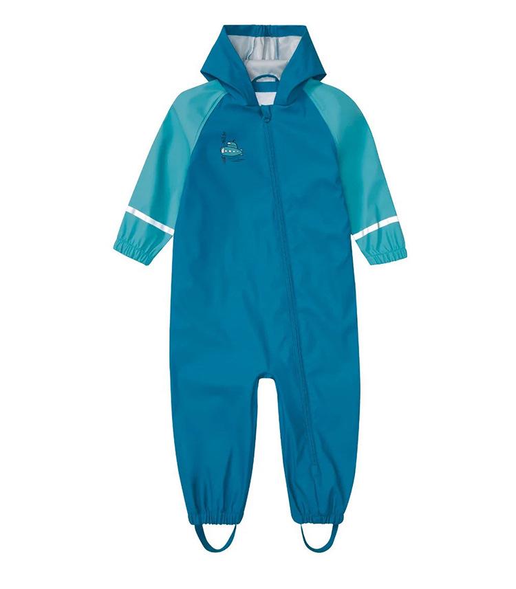 Детский дождевик-комбинезон: Водонепроницаемое пончо «все в одном» для мальчиков и девочек - Идеально для школы и игр на свежем воздухе