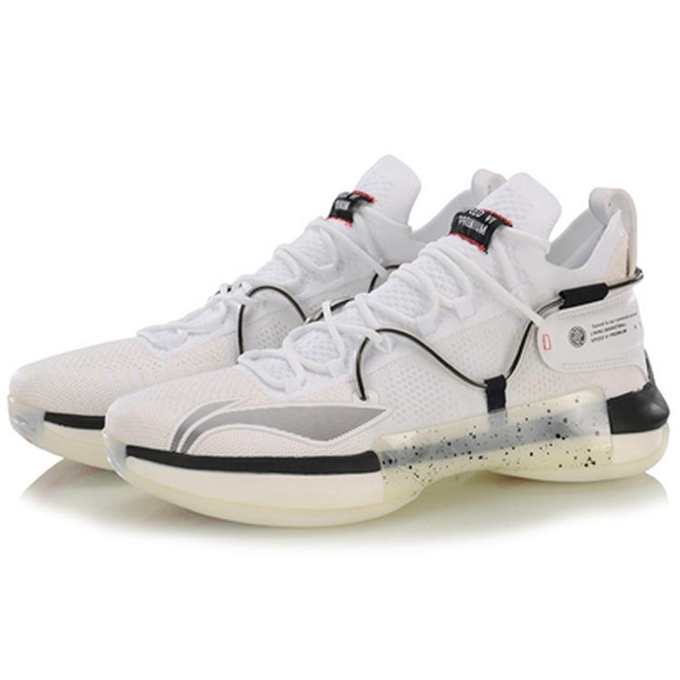 Li Ning Speed 6 Oreo Нескользящие Износостойкие Средние Баскетбольные Кроссовки Мужские Черно-Белые ABAP071-3