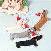 Christmas Ornament Animal Dog Dachshund Shape Xmas Tree Hanging Decoration 2023 New Year Window Pendant Children Gifts