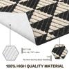 Inyahome Moroccan Indoor Door Mat Non-Slip Doormat for Entrance Dirt Resist Inside Door Rug Durable Entryway Floor Carpettio