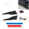 For Tesla Model Y Juniper 2025 Rear Bumper Spoiler Lip Carbon Fiber Wing Trim Anti-crash Diffuser Side Skirt Wrap Angle Splitter