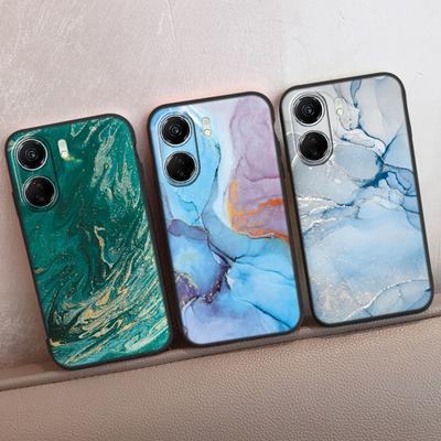 Чехол для телефона Redmi 13C 4G 12C A3 A2 A1 Plus Note 13 Pro для Xiaomi 14 13 Poco C65 X6 X3 Pro, модный противоударный бампер с мраморным рисунком, черный чехол