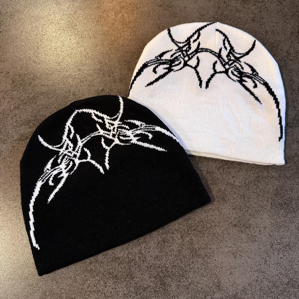 Street Style Skull Letter Beanie With No Brim For Winter And Fall Outfits Urban