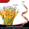 ZR Ground Wire Yellow And Green 2.5/4/6mm² Copper Tinned Bare High Flexibility Earth Electric Flat Lead Wires 10PCS 100-300mm