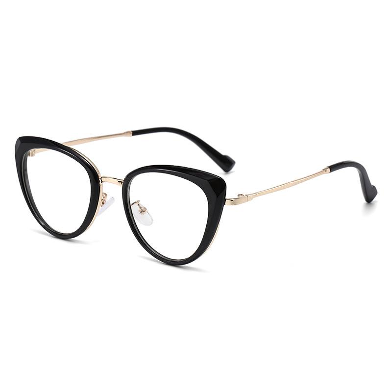 New Myopia Glasses Light-sensitive Color Change Trend Metal Retro High-end Non-face Myopia Glasses 038