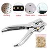 Rivet Setter Punch Pliers Belt Holes Eyelet Setting Tool with 100pcs Easy Press Hollow Grommets