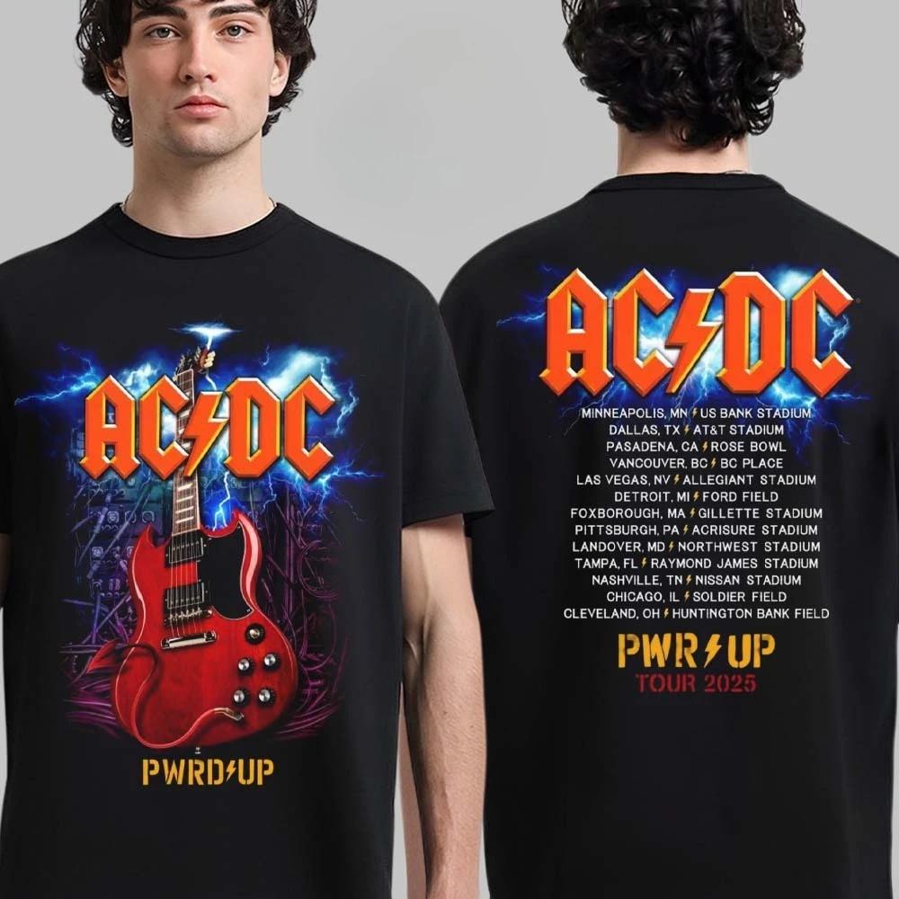 2026 Новая распродажа Редкий ACDC Edinburgh PWR Up Tour в Шотландии На стадионе Murrayfield 21 августа 2026 года Футболка для мероприятия