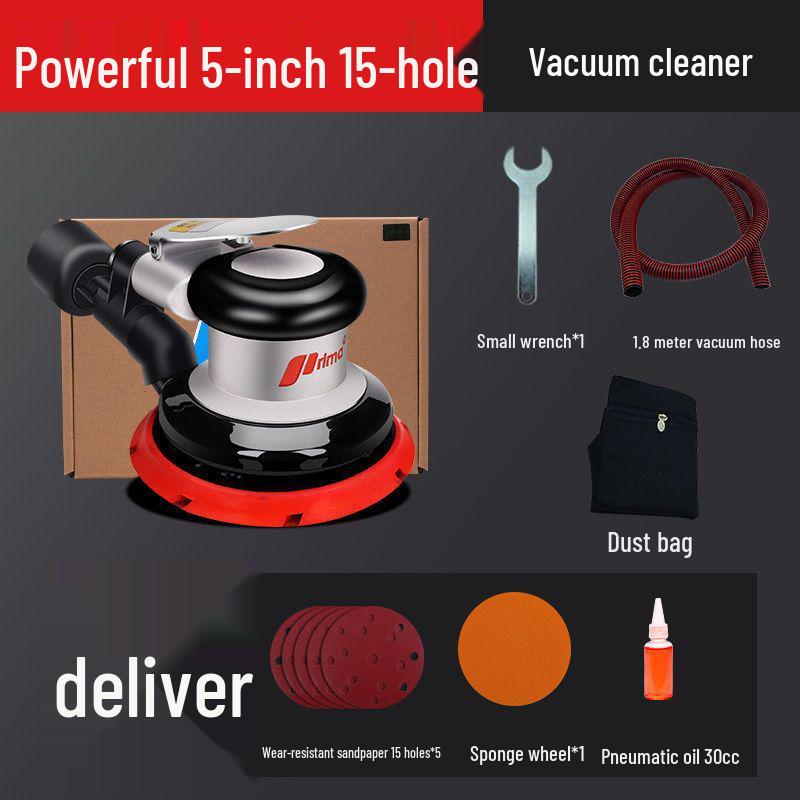 Handheld Air Grinder: Pneumatic Sandpaper Machine for Dry Grinding, Car Waxing & Polishing