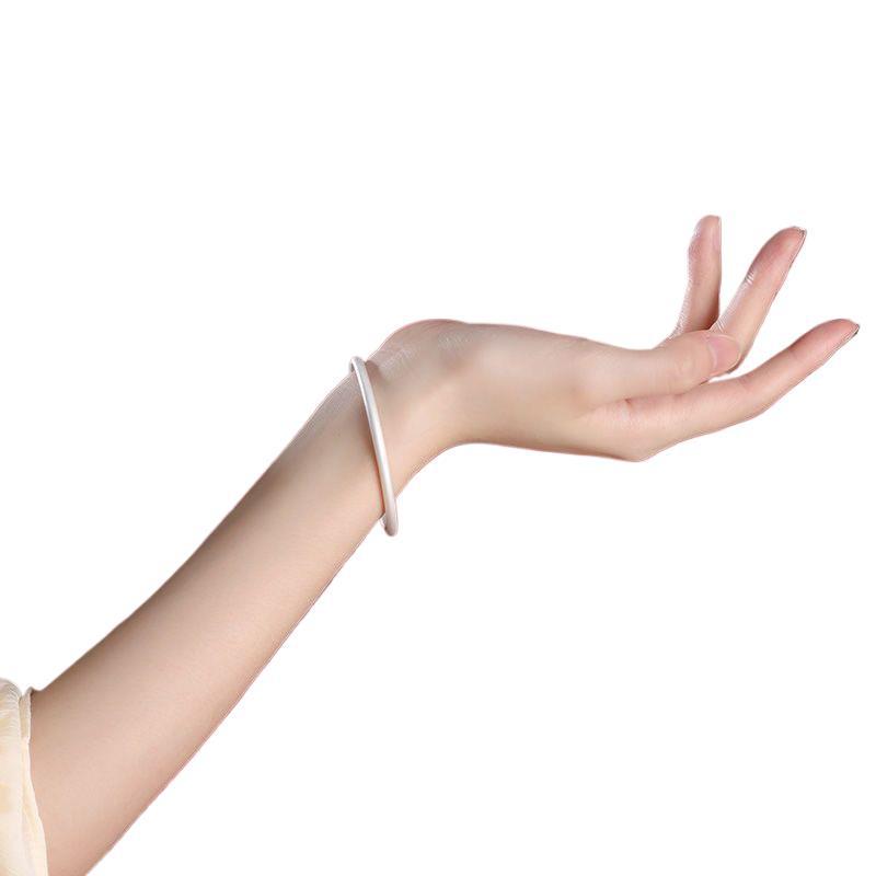 Женский браслет из стерлингового серебра 999 пробы: Древний метод, Сплошной круг, Студенческая версия, Рождественский подарок.