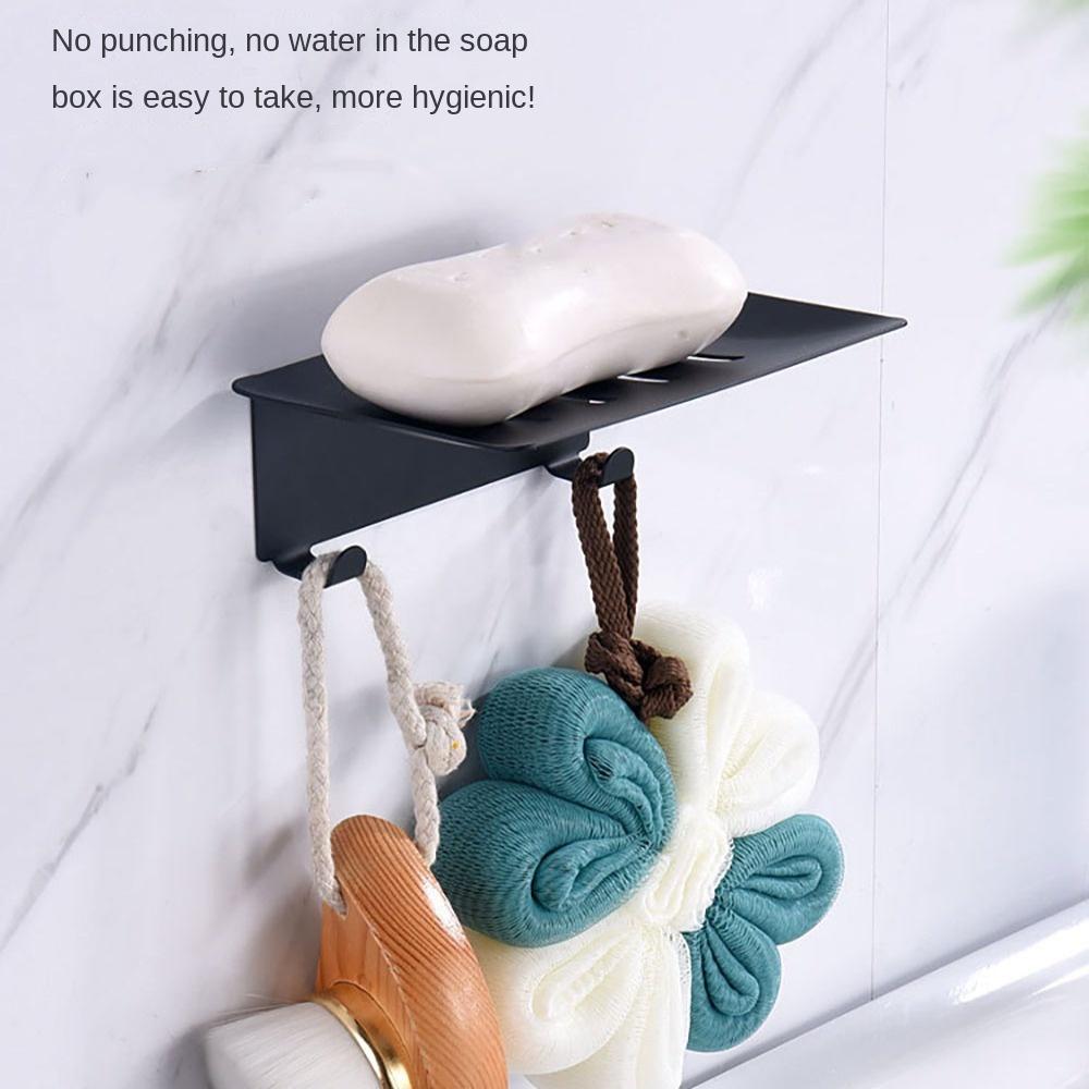 Silver/Black Bathroom Soap Holder Stainless Steel Stainless Steel Soap Dish  Kitchen