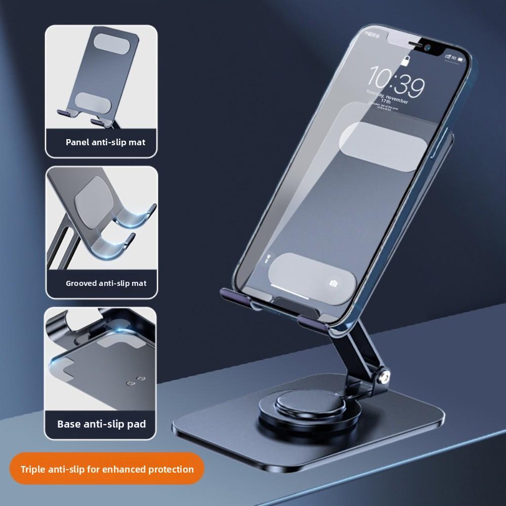 Metal Adjustable Phone Holder Folding Table Cell Phone Stand  Universal Bracket