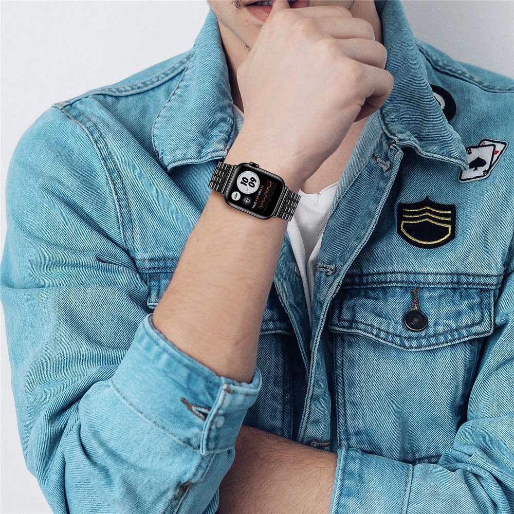 Для Apple Watch Band Ultra 49 мм 8 7 45 мм 41 мм ремешок серии 6 5 4 SE 44 мм 40 мм браслет из нержавеющей стали для IWatch 3 42 мм 38 мм