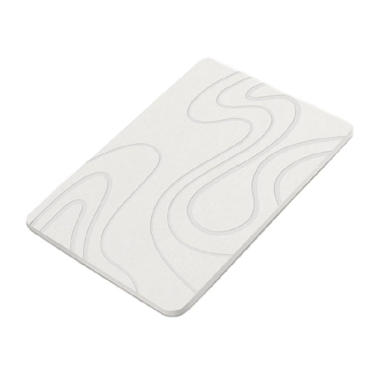 Absorbent  Bath Mat, Antislip Diatomite Quick Dry Floor Covering for Bathroom Comfort Bathroom Mat Various Size