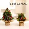 Christmas Tree Ornaments Creative Christmas Decoration Desktop Linen Christmas Tree Decorations