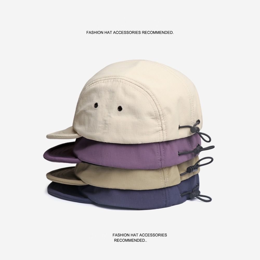 Быстросохнущие Пятипанельные Шляпы Короткий Козырек Солнцезащитная Ретро Кепка Бейсболки Мужские и Женские