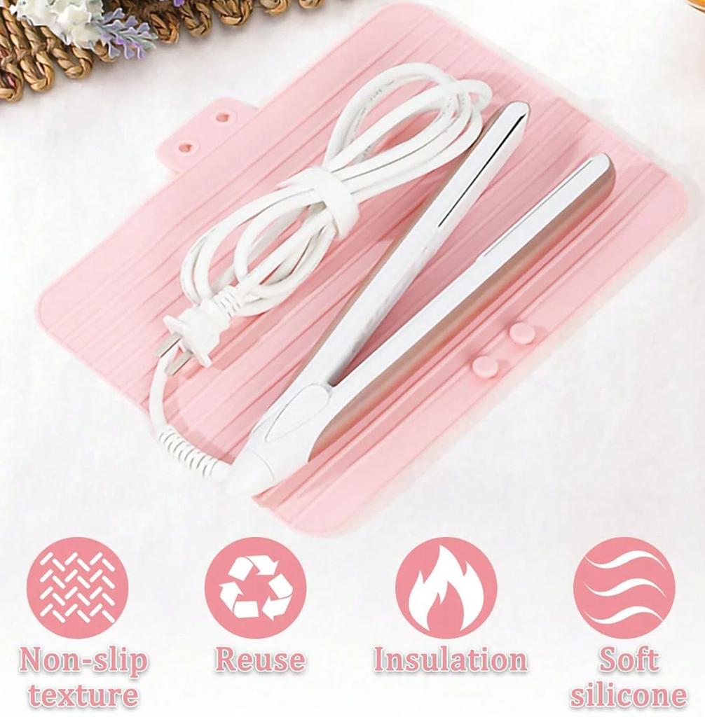 Travel Mat For Straighteners, Heat Resistant Mat For Curling Irons, Counter For Hair Straighteners, Heat Resistant Mat Straighteners And Hair Styling